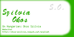 szilvia okos business card